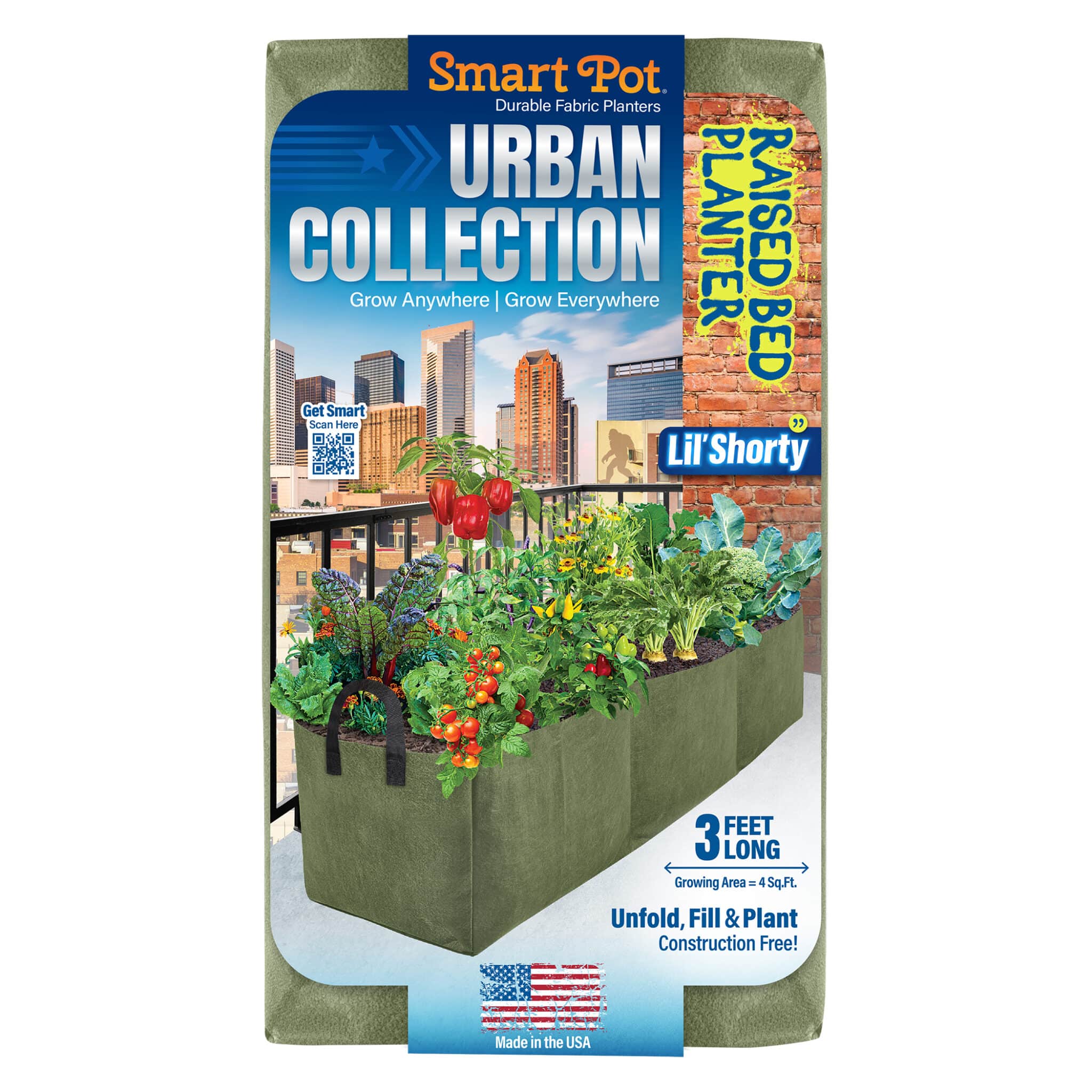 smart pot raised bed planter Smart Pot Lil' Shorty Raised Bed Planter