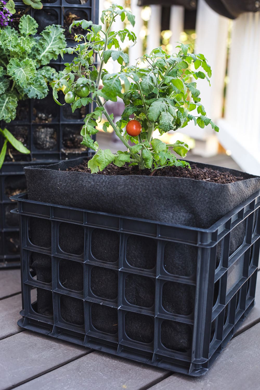 crate plant pots Smart Pot Milk Crate Liner