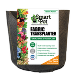 Smart Pot 1-gallon Fabric Transplanter with size-labeled packaging